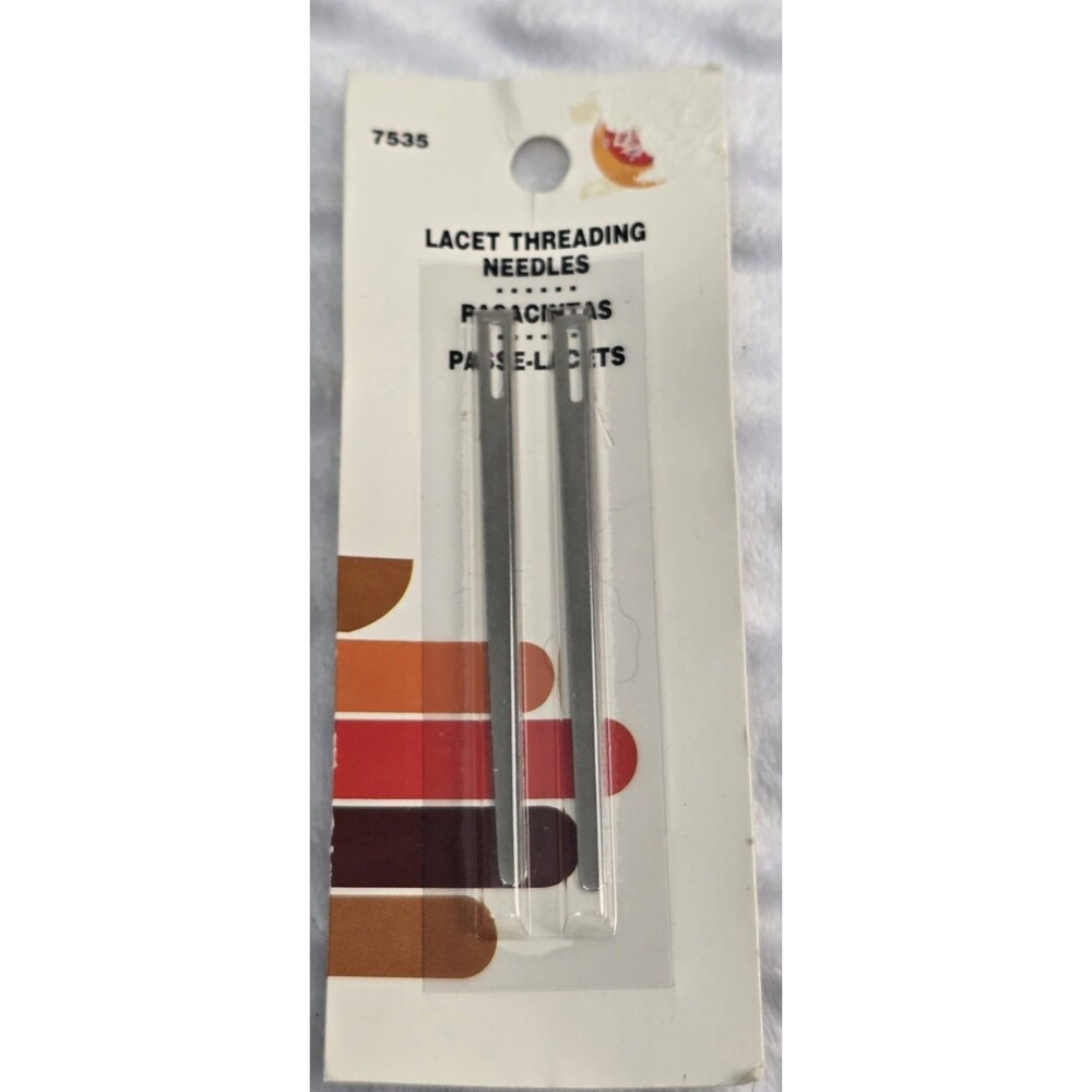 Vintage Boye Lacet Threading Needles 7535 Made In England New Leather Tool Craft
